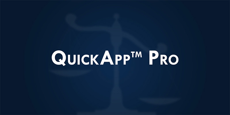 Introducing the QuickApp™ Pro for Background Checks