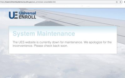 TSA Enrollment Website Temporarily Down for Maintenance on October 1, 2023