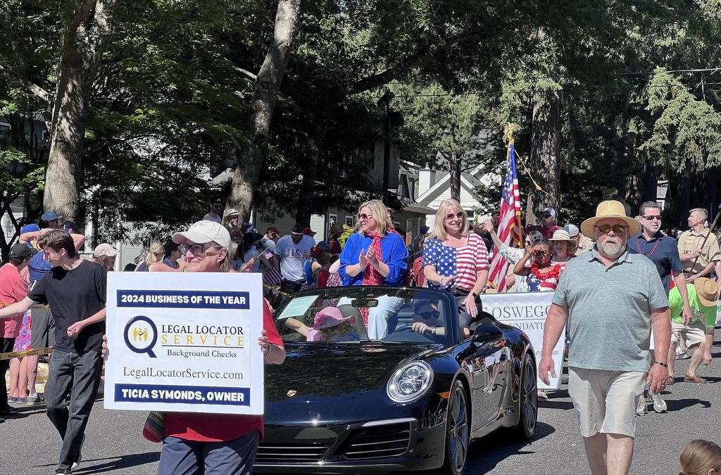 Legal Locator Service in the 4th of July Parade in Lake Oswego